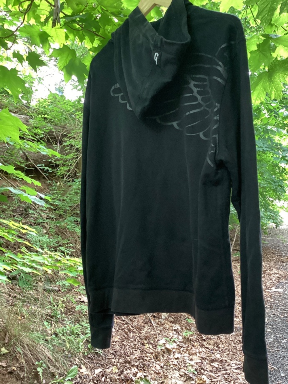 Gibson Guitars Black Full-Zip Logo Hoodie - Size Large - Picture 7 of 17